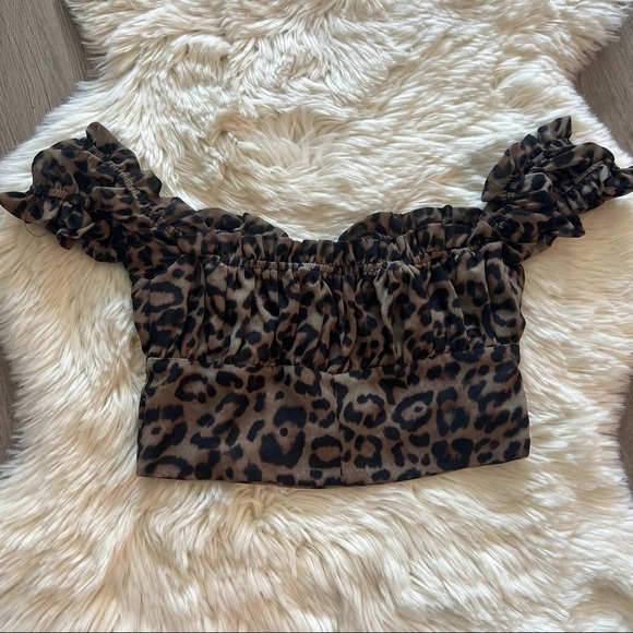 Frankie’s Bikinis Cheetah Top - Picture 2 of 5